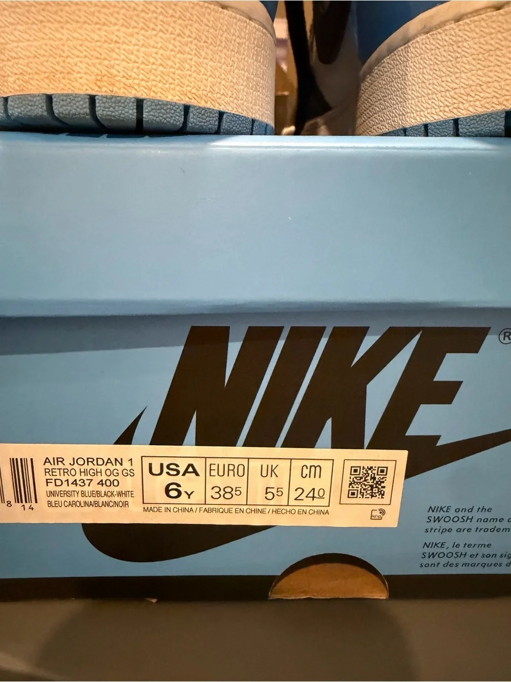 Nike Air Jordan 1 High - University Blue & Black